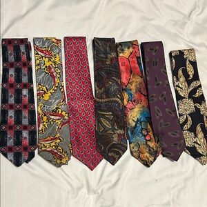 2/$25, 3/$30 7 Polyester tie Lot Veronica, Haggar, Cravats by Mr R